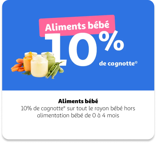 Programme fidélité Aliment Bebe
